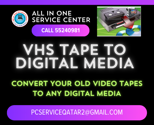VHS TO DIGITAL CALL 55240981